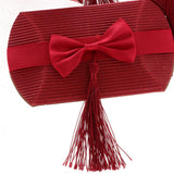 Max 12pcs Corrugated  Paper Pillow Candy Gift Box Wedding Favors  Red