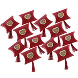 Max 12pcs Corrugated  Paper Pillow Candy Gift Box Wedding Favors  Red