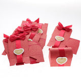 Max 12pcs Paper Candy Gift Box with Bowknot Wedding Party Gift Favors Red