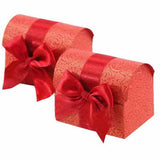 Max 12pcs Paper Candy Gift Box with Bowknot Wedding Party Gift Favors Red
