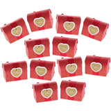 Max 12pcs Paper Candy Gift Box with Bowknot Wedding Party Gift Favors Red