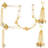 Max 5 Pieces Chinese Crown Tassel Earrings Hairpin Wedding Bridal Jewelry Set