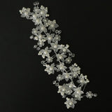 Max Chinese Wedding Traditional Flower Crystal Pearls Hair Clip Hairpin White