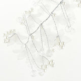 Max Chinese Wedding Traditional Flower Crystal Pearls Hair Clip Hairpin White