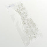Max Chinese Wedding Traditional Flower Crystal Pearls Hair Clip Hairpin White