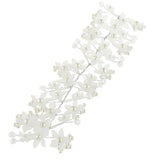 Max Chinese Wedding Traditional Flower Crystal Pearls Hair Clip Hairpin White
