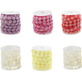 Max 10m Daisy Pearl Beads Chain Garland Strands Wedding Party DIY Decor Red