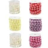 Max 10m Daisy Pearl Beads Chain Garland Strands Wedding Party DIY Decor Red