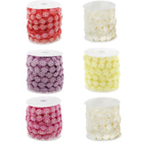 Max 10m Daisy Pearl Beads Chain Garland Strands Wedding Party DIY Decor Red