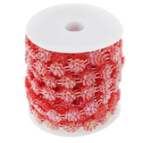 Max 10m Daisy Pearl Beads Chain Garland Strands Wedding Party DIY Decor Red