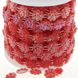 Max 10m Daisy Pearl Beads Chain Garland Strands Wedding Party DIY Decor Red