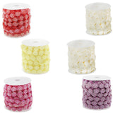 Max 10m Daisy Pearl Beads Chain Garland Strands Wedding Party DIY Decor Red