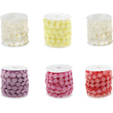 Max 10m Daisy Pearl Beads Chain Garland Strands Wedding Party DIY Decor Red
