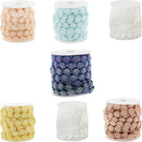 Max 14mm Beaded Trim Sewing String Favor Craft DIY Wedding Decor  Beige
