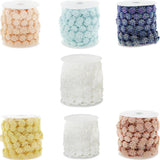 Max 14mm Beaded Trim Sewing String Favor Craft DIY Wedding Decor  Beige