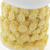 Max 14mm Beaded Trim Sewing String Favor Craft DIY Wedding Decor  Beige