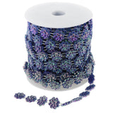 Max 14mm Beaded Trim Sewing String Favor Craft DIY Wedding Decor  Royal blue
