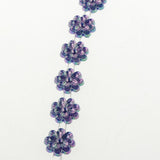 Max 14mm Beaded Trim Sewing String Favor Craft DIY Wedding Decor  Royal blue