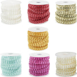 Max 10m Artificial Pearl Beads Chain Garland Strands Wedding Party DIY Decor White