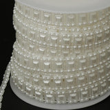 Max 10m Artificial Pearl Beads Chain Garland Strands Wedding Party DIY Decor White