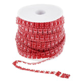 Max 10m Artificial Pearl Beads Chain Garland Strands Wedding Party DIY Decor Red