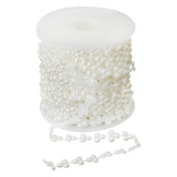 Max 15m Half Round Pearl Beads Chain Garland Strands Wedding Decor White