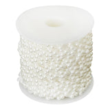 Max 15m Half Round Pearl Beads Chain Garland Strands Wedding Decor White