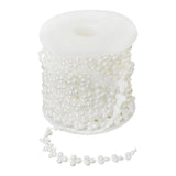 Max 15m Half Round Pearl Beads Chain Garland Strands Wedding Decor White