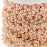 Max 15m Half Round Pearl Beads Chain Garland Strands Wedding Decor Light Pink
