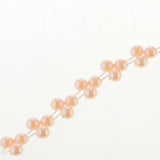 Max 15m Half Round Pearl Beads Chain Garland Strands Wedding Decor Light Pink