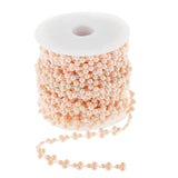 Max 15m Half Round Pearl Beads Chain Garland Strands Wedding Decor Light Pink