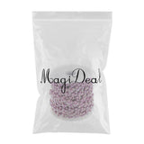Max 16yds Pearl Bead String Trim Sewing String Favor Crafts DIY Decor Purple