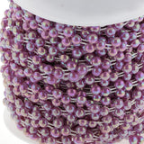 Max 16yds Pearl Bead String Trim Sewing String Favor Crafts DIY Decor Purple