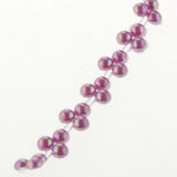 Max 16yds Pearl Bead String Trim Sewing String Favor Crafts DIY Decor Purple