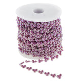 Max 16yds Pearl Bead String Trim Sewing String Favor Crafts DIY Decor Purple