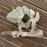 Max Silk Camellia Wrist Corsage Bridal Bracelet Wedding Hand Flower Pinkish