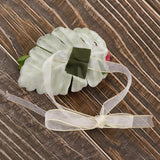 Max Silk Camellia Wrist Corsage Bridal Bracelet Wedding Hand Flower Rose Red