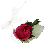 Max Silk Camellia Wrist Corsage Bridal Bracelet Wedding Hand Flower Rose Red