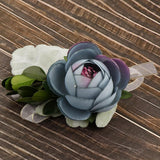 Max Silk Camellia Wrist Corsage Bridal Bracelet Wedding Hand Flower Bice