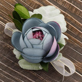 Max Silk Camellia Wrist Corsage Bridal Bracelet Wedding Hand Flower Bice