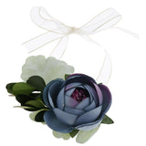 Max Silk Camellia Wrist Corsage Bridal Bracelet Wedding Hand Flower Bice