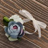 Max Silk Camellia Wrist Corsage Bridal Bracelet Wedding Hand Flower Bice