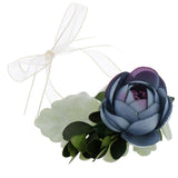 Max Silk Camellia Wrist Corsage Bridal Bracelet Wedding Hand Flower Bice