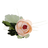 Max Silk Camellia Wrist Corsage Bridal Bracelet Wedding Hand Flower Champagne