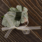 Max Silk Camellia Wrist Corsage Bridal Bracelet Wedding Hand Flower Champagne