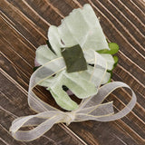 Max Silk Camellia Wrist Corsage Bridal Bracelet Wedding Hand Flower Purple