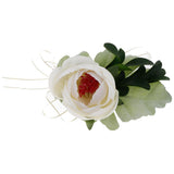 Max Silk Camellia Wrist Corsage Bridal Bracelet Wedding Hand Flower White
