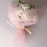 Max 10 Pieces Gauze Flower Wrapping Paper Bouquet Packing Decor Sweet Pink