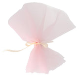 Max 10 Pieces Gauze Flower Wrapping Paper Bouquet Packing Decor Sweet Pink