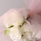 Max 10 Pieces Gauze Flower Wrapping Paper Bouquet Packing Decor Sweet Pink